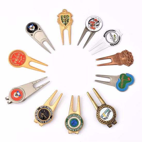 Hot Selling Personalized Golf Divot Tool Beautiful Magnetic Golf Ball Marker