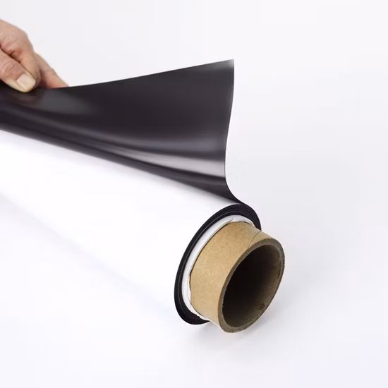 Aimant magnétique en caoutchouc ferrite noir personnalisé professionnel